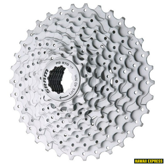 00.0000.200.394-560x560.jpg KASETE 9s PG-970 11-34T sudrabains SRAM - Image 1