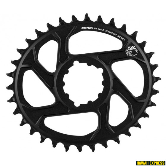 11.6218.038.020-560x560.jpg Chain Ring X-SYNC 2 Oval 34T Direct Mount 3mm Offset Boost Alum Eagle Black - Image 1