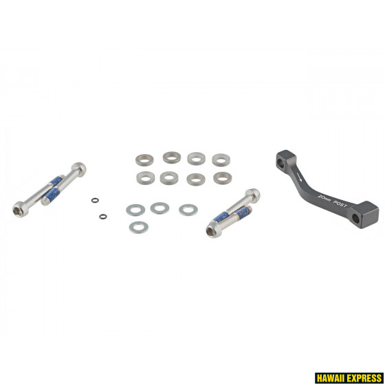 00.5318.007.004-560x560.jpg Post Bracket - 20 P (Front180/Rear 160), Includes Stainless Caliper Mounting Bolts, increased depth - Image 1