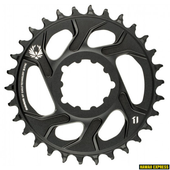 11.6218.030.000-560x560.jpg Chain Ring X-SYNC 2 30T Direct Mount 6mm Offset Alum Eagle Black - Image 1