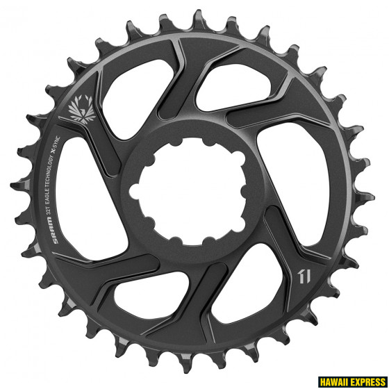 11.6218.030.010-560x560.jpg Chain Ring X-SYNC 2 32T Direct Mount 6mm Offset Alum Eagle Black - Image 1