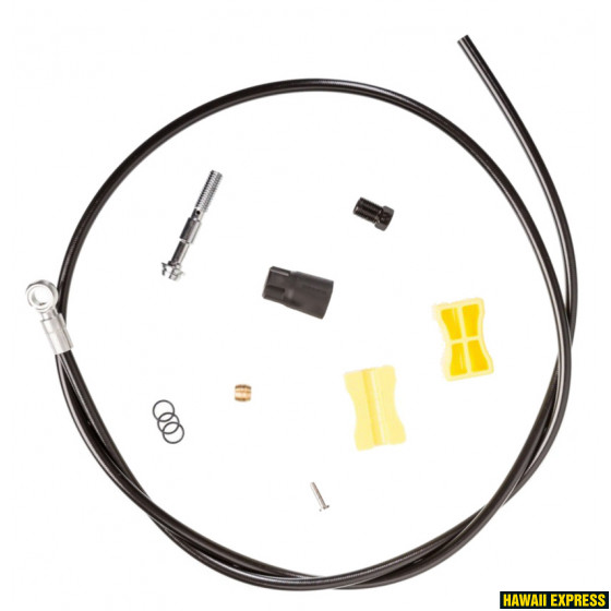 ISMBH90SBL200-560x560.jpg Disc Brake Hose 2000mm Black SM-BH90 Cuttable - Image 1