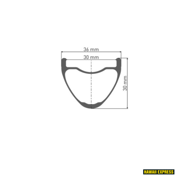 RDXM41CDPN28CO5970-560x560.jpg Rim 29" 28H XMC410 disc 30mm carbon - Image 1