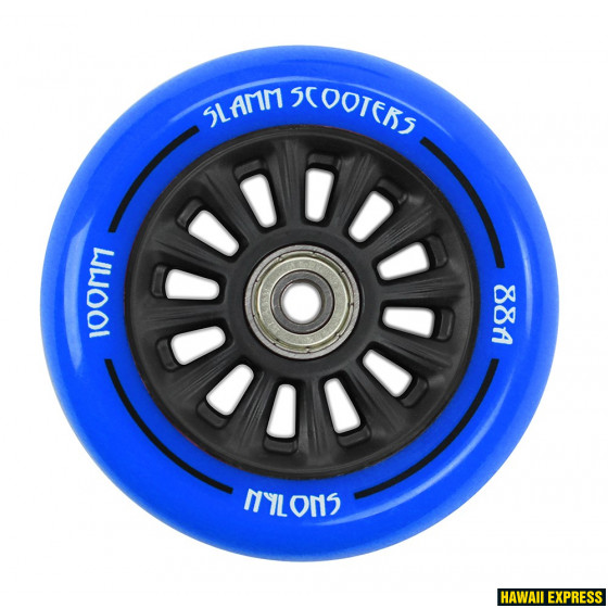 SL509sinine-560x560.jpg TÕUKERATTA RATAS 100mm Nylon Core 1tk - Image 1
